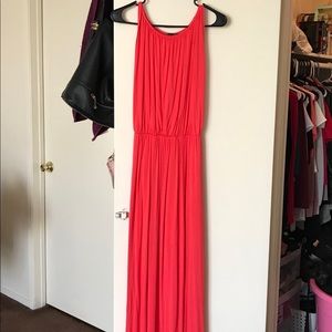 Red/pink maxi dress